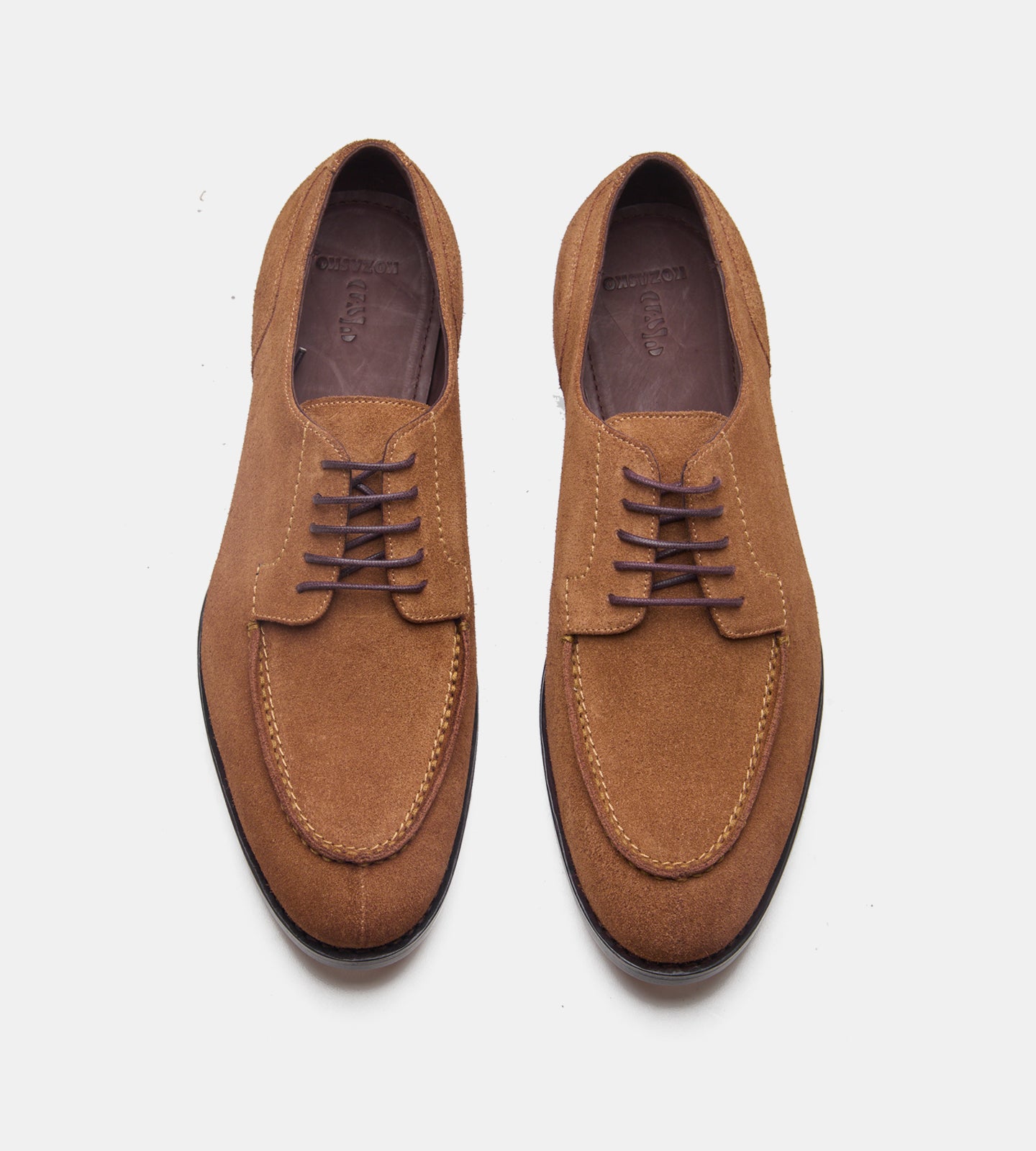 Goodyear Welted Tan Suede Split Toe Derby