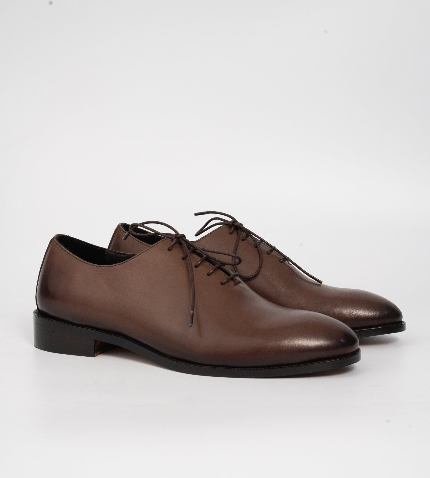 Blake Stitched Brown Full Grain Wholecut Oxfords