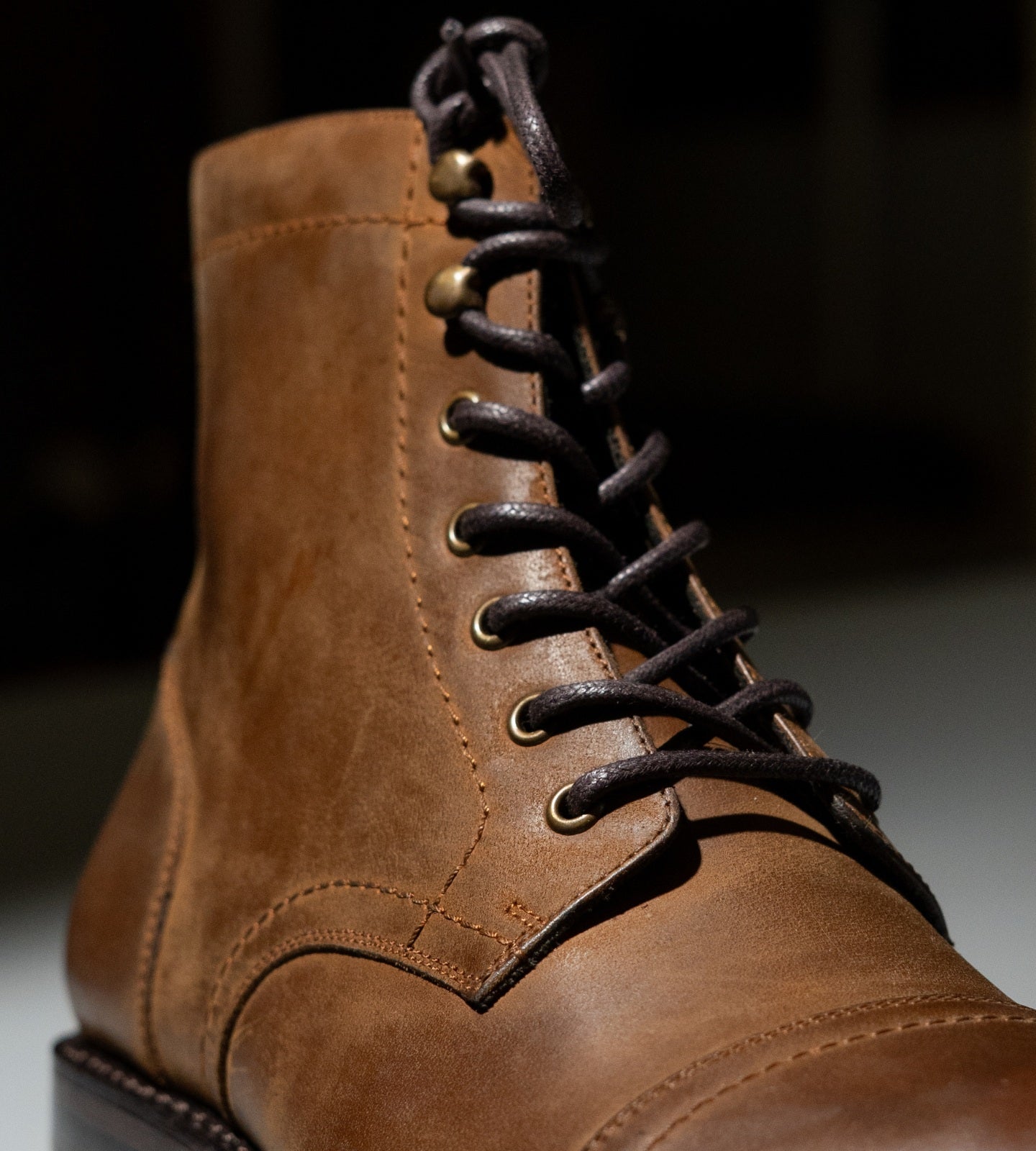 Goodyear Welted Tan Nubuck Captoe Boot