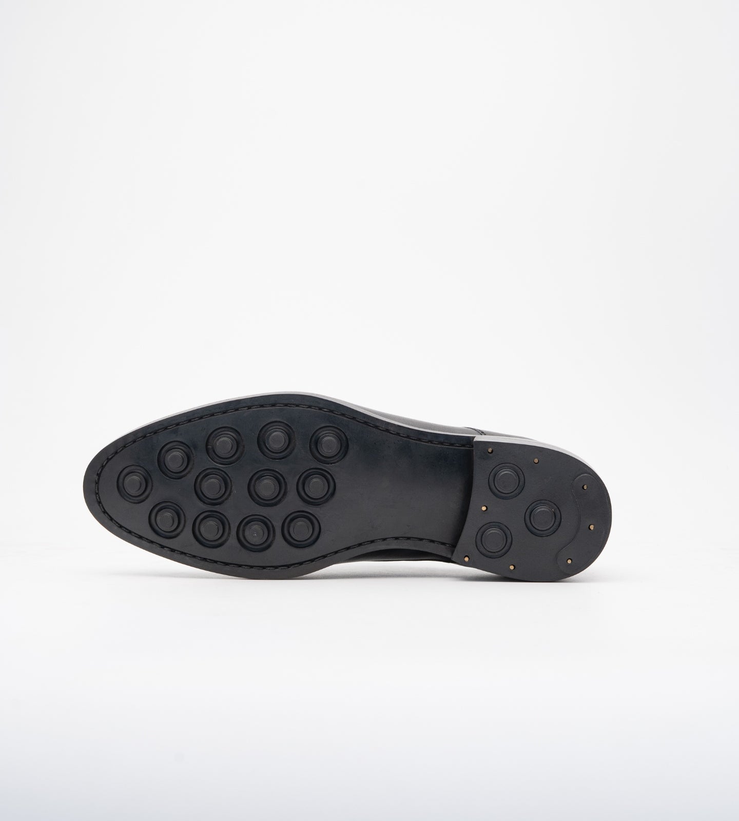 Classic Goodyear Welted Black Captoe Oxfords