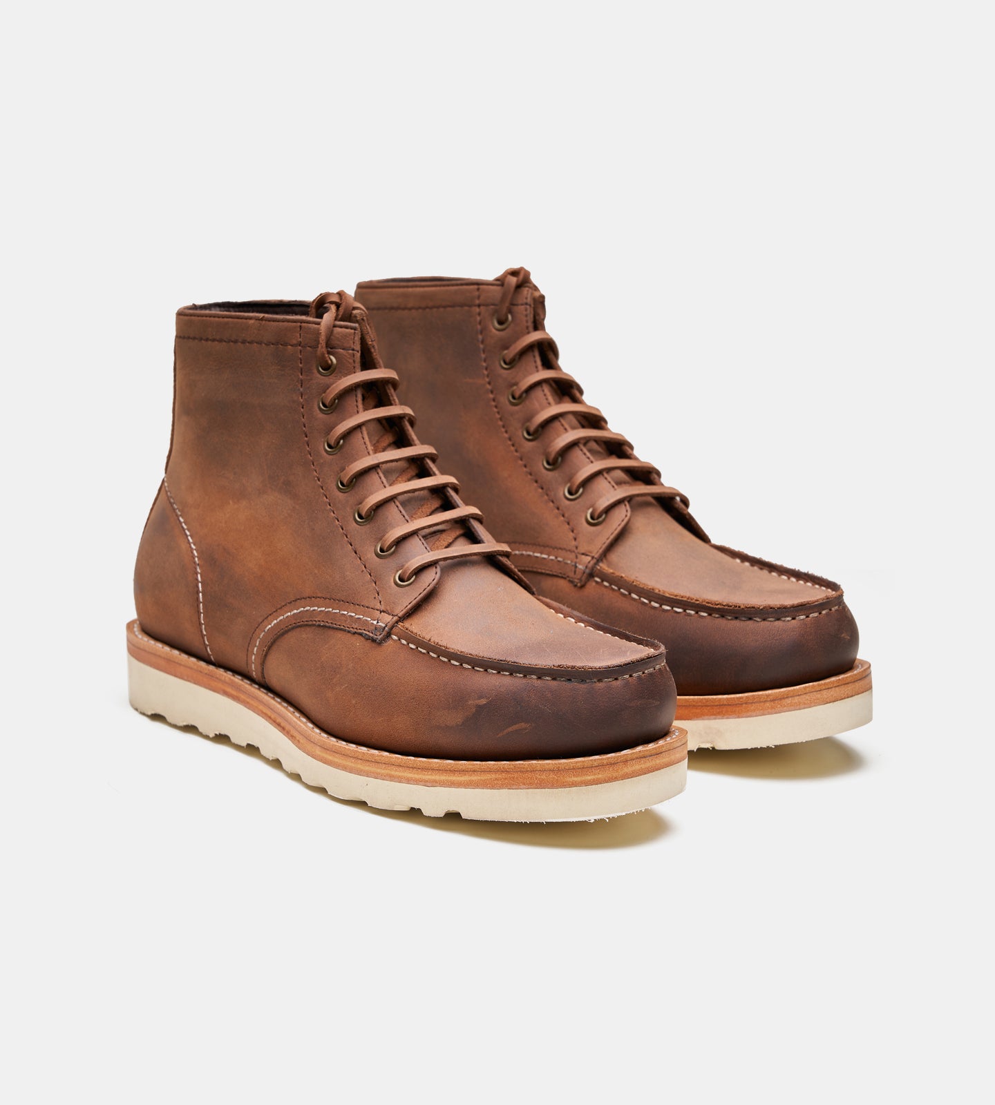 Goodyear Welted Oiled Leather Moctoe Boot