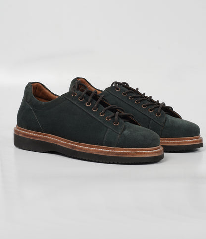 Ojas - HandWelted Olive Suede Sneaker