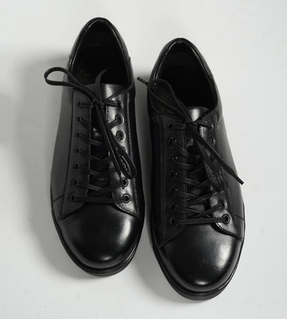 Handmade Classic Black Leather Sneaker