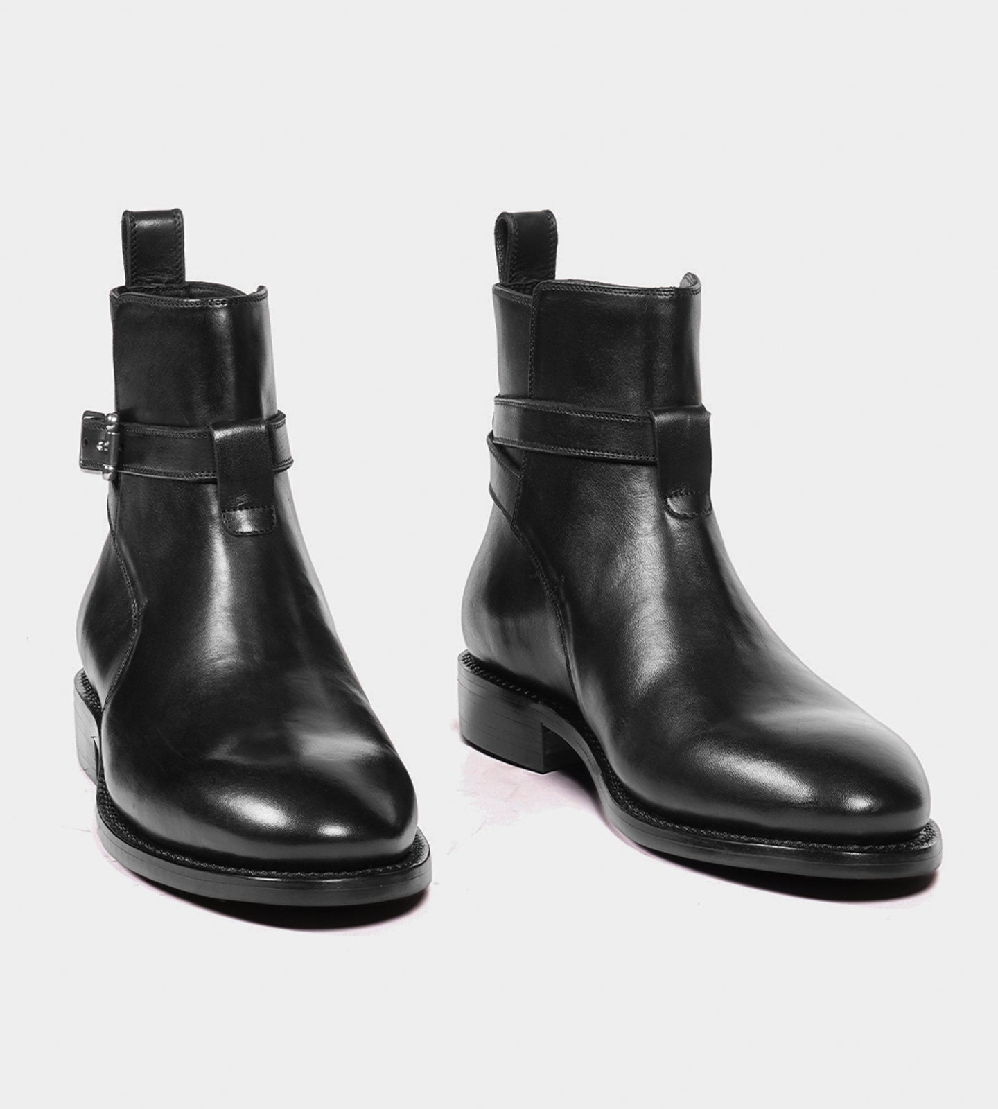 Goodyear Welted Black Full Grain Jodhpur Boot