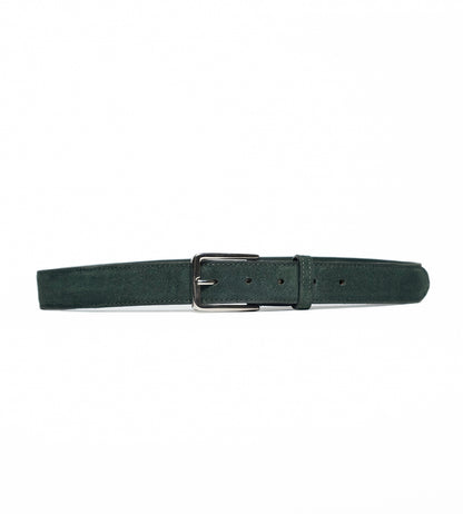 Handmade Olive Suede Leather Belt