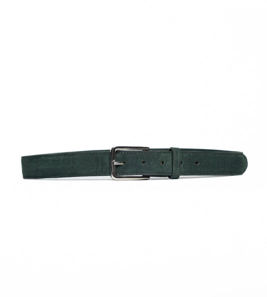 Handmade Olive Suede Leather Belt