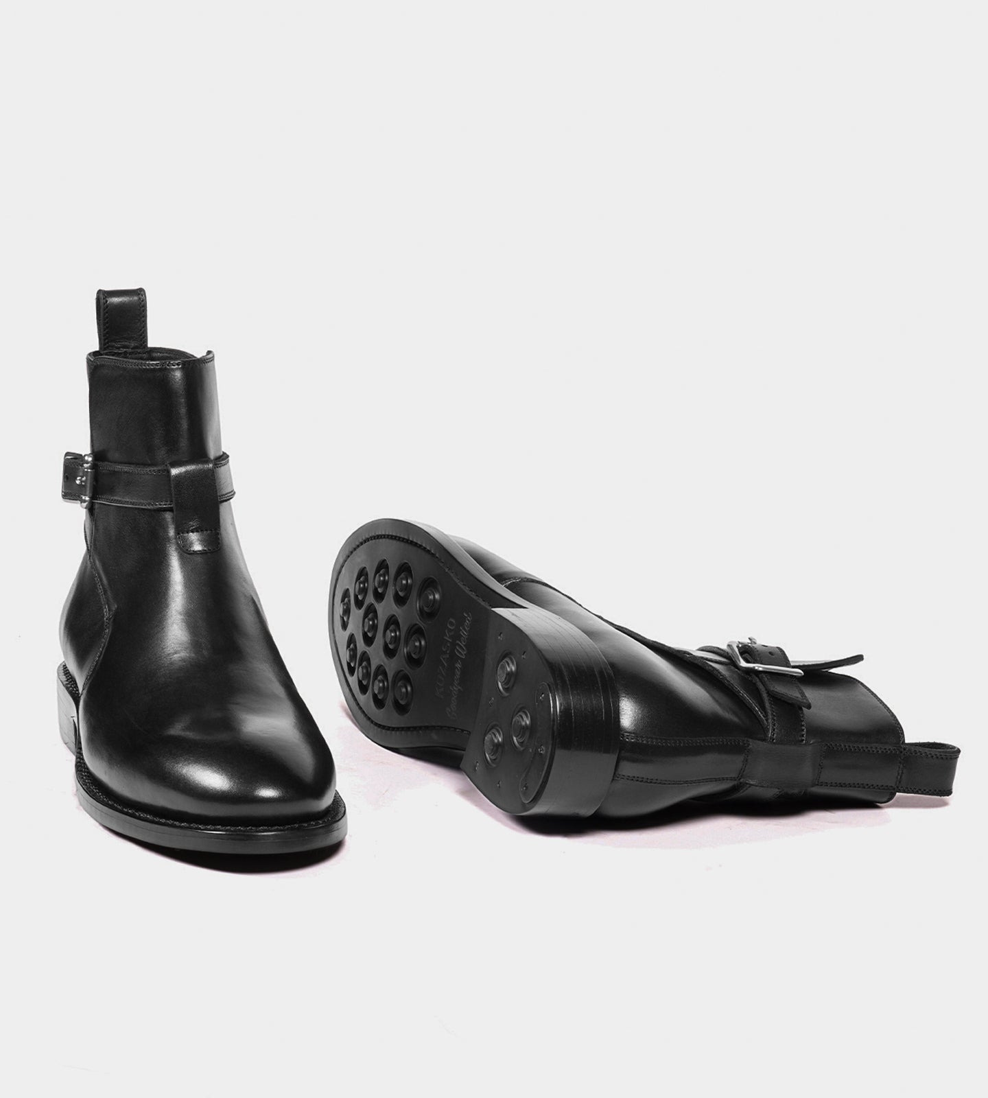 Goodyear Welted Black Full Grain Jodhpur Boot