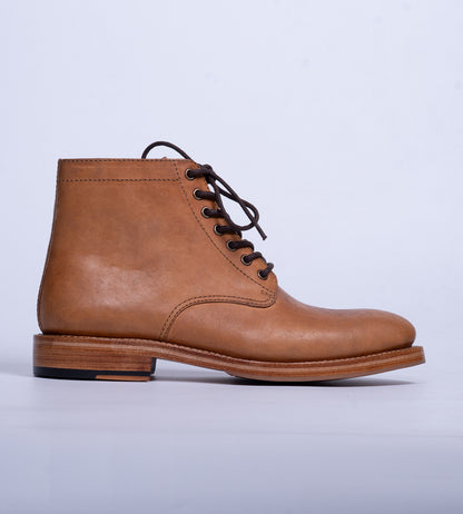 Badalassi Veg Tanned Tan Plain Toe Boot