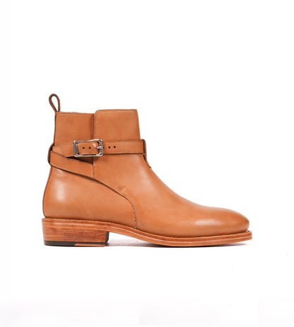 Hand Welted Tan Full Grain Jodhpur Boot