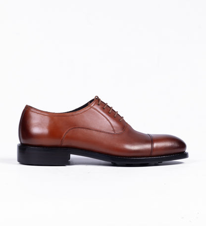 Classic Hand Welted Welted Cognac Captoe Oxfords