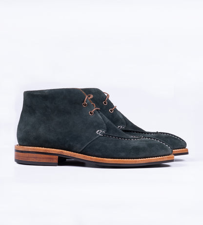 Hand-Welted Olive Suede Chukka Boot