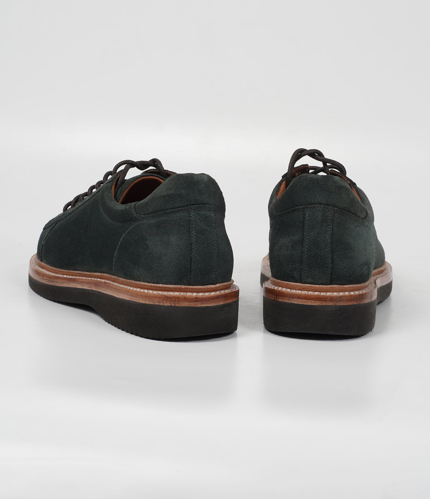 Ojas - HandWelted Olive Suede Sneaker