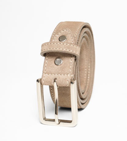 Handmade Groupo Mastrotto Sand Suede Leather Belt
