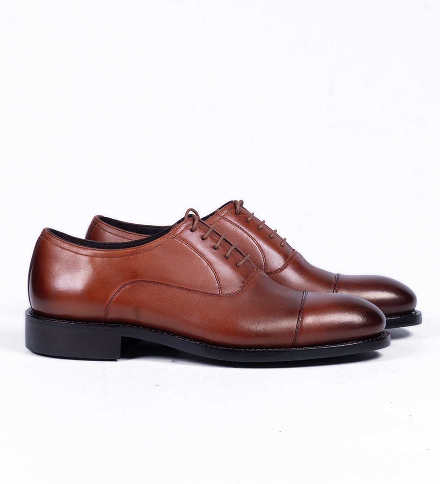 Classic Hand Welted Welted Cognac Captoe Oxfords