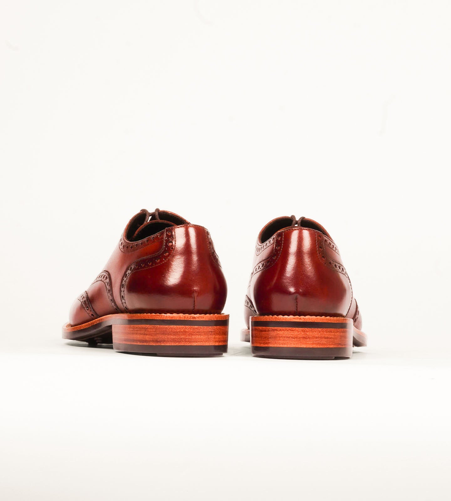 Hand Welted British Tan Wingtip Oxfords