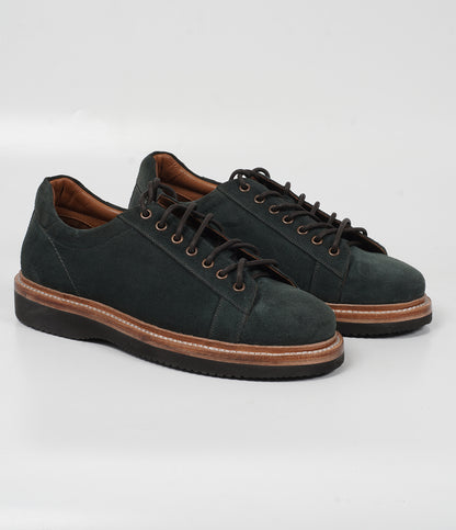 Ojas - HandWelted Olive Suede Sneaker