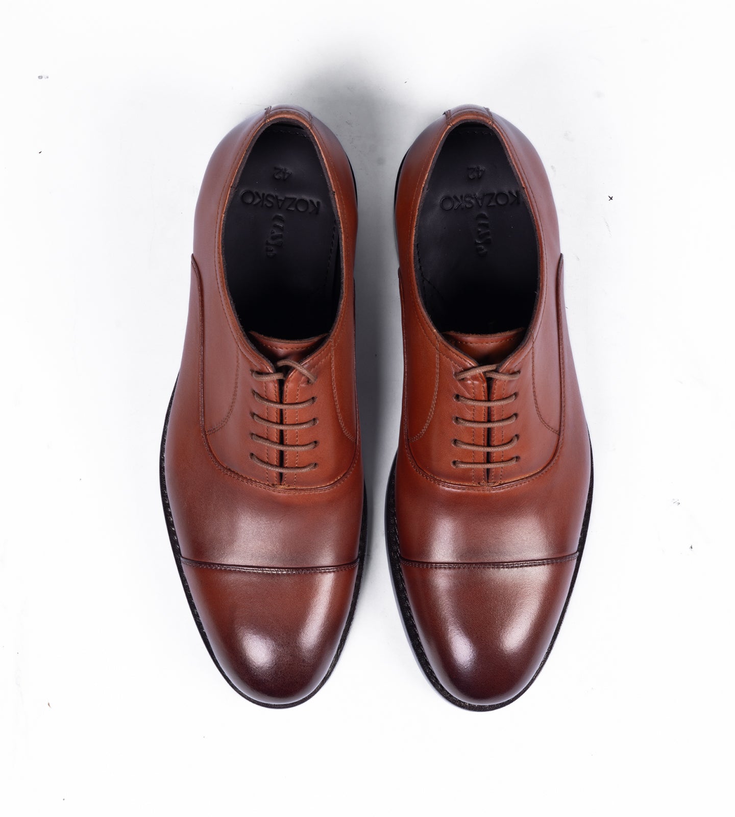 Classic Hand Welted Welted Cognac Captoe Oxfords