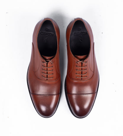 Classic Hand Welted Welted Cognac Captoe Oxfords