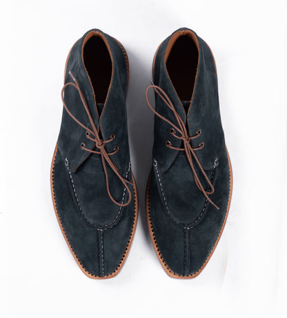 Hand-Welted Olive Suede Chukka Boot
