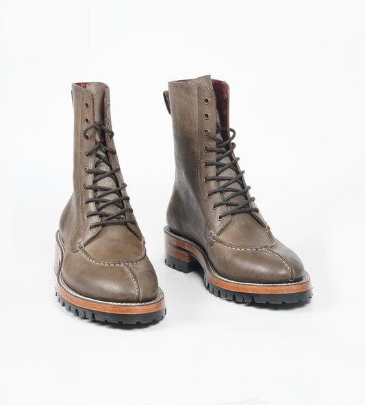 Badalassi Veg Tanned Carlo Pueblo -  Grigio Split Toe Derby Boot