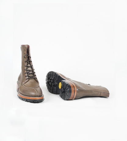 Badalassi Veg Tanned Carlo Pueblo -  Grigio Split Toe Derby Boot