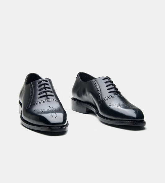 Black Michigan Calf Brogue Oxfords