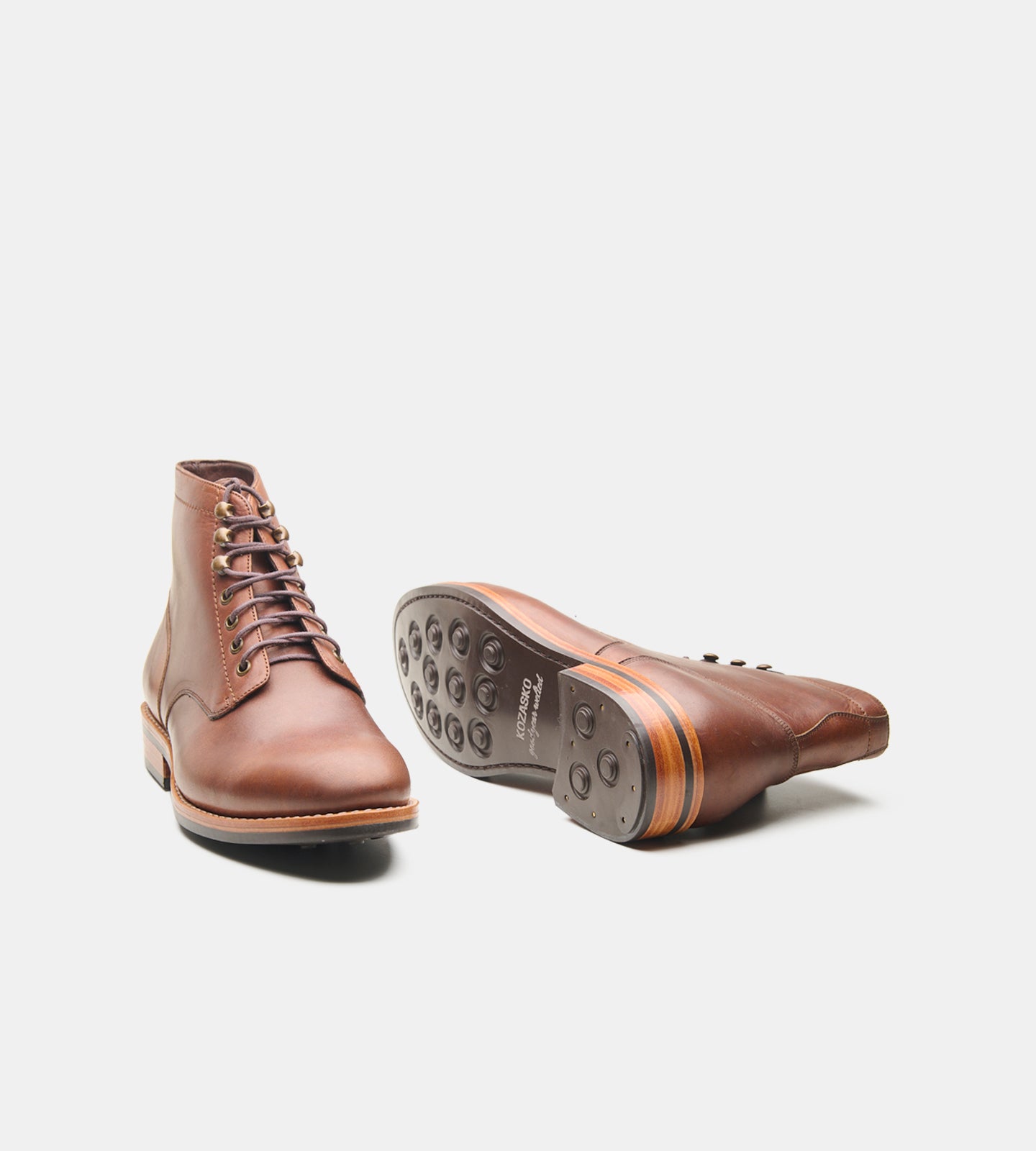 Goodyear Welted Plain Toe Boots