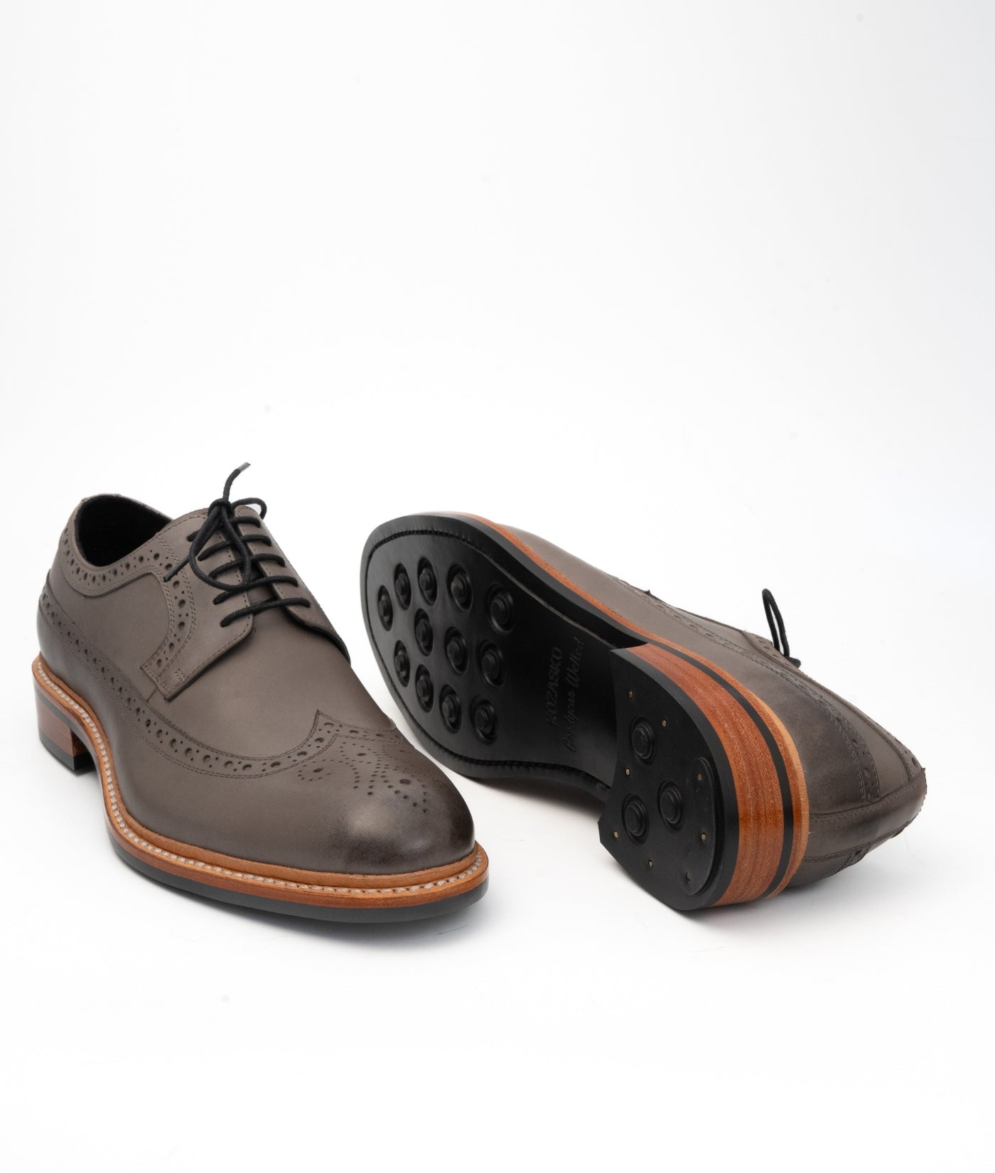 Goodyear Welted Grey Longwing Blucher