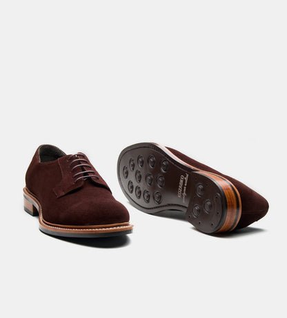 Goodyear Welted Brown Suede Plain Toe Blucher