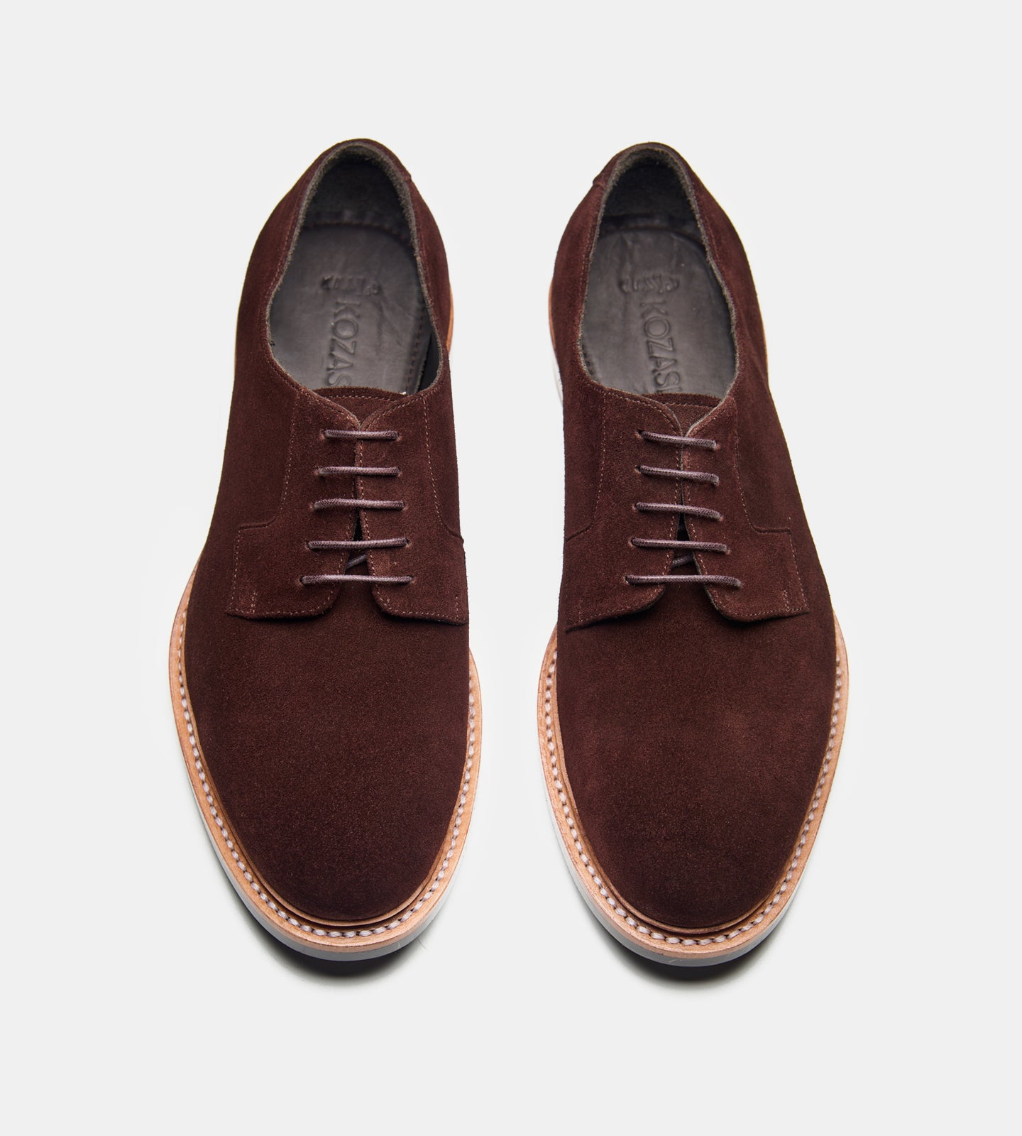 Goodyear Welted Brown Suede Plain Toe Blucher