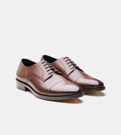 Goodyear Welted Brown Captoe Derby