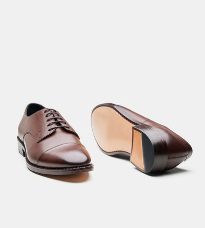 Goodyear Welted Brown Captoe Derby