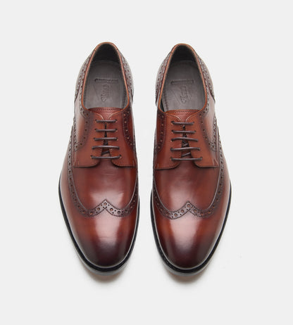 Goodyear Welted British Tan Wingtip Derby Shoe