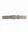 Italian  Grey Suede Leather Belt