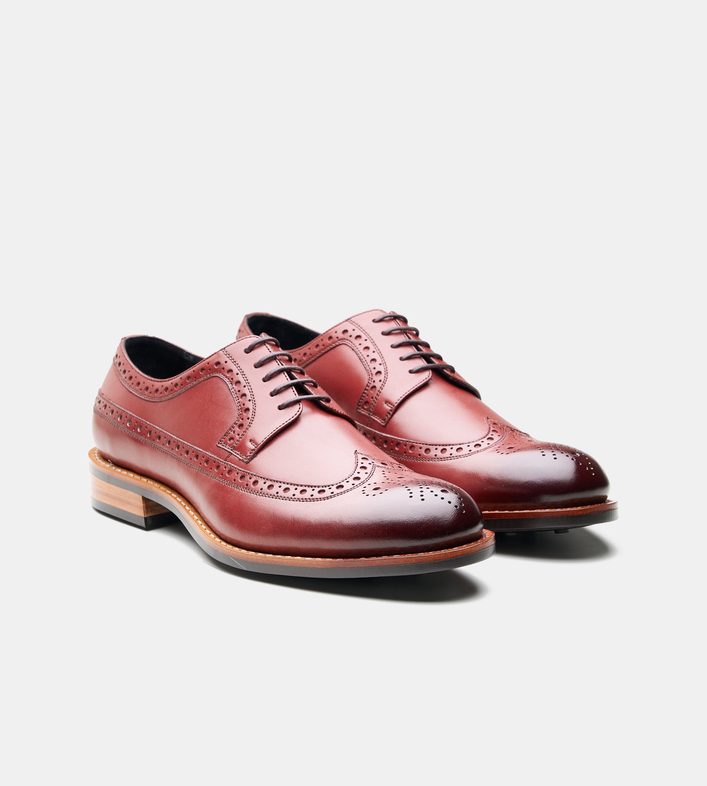 Goodyear Welted Burgundy Longwing Blucher