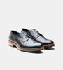 Goodyear Welted Black Plain Toe Blucher