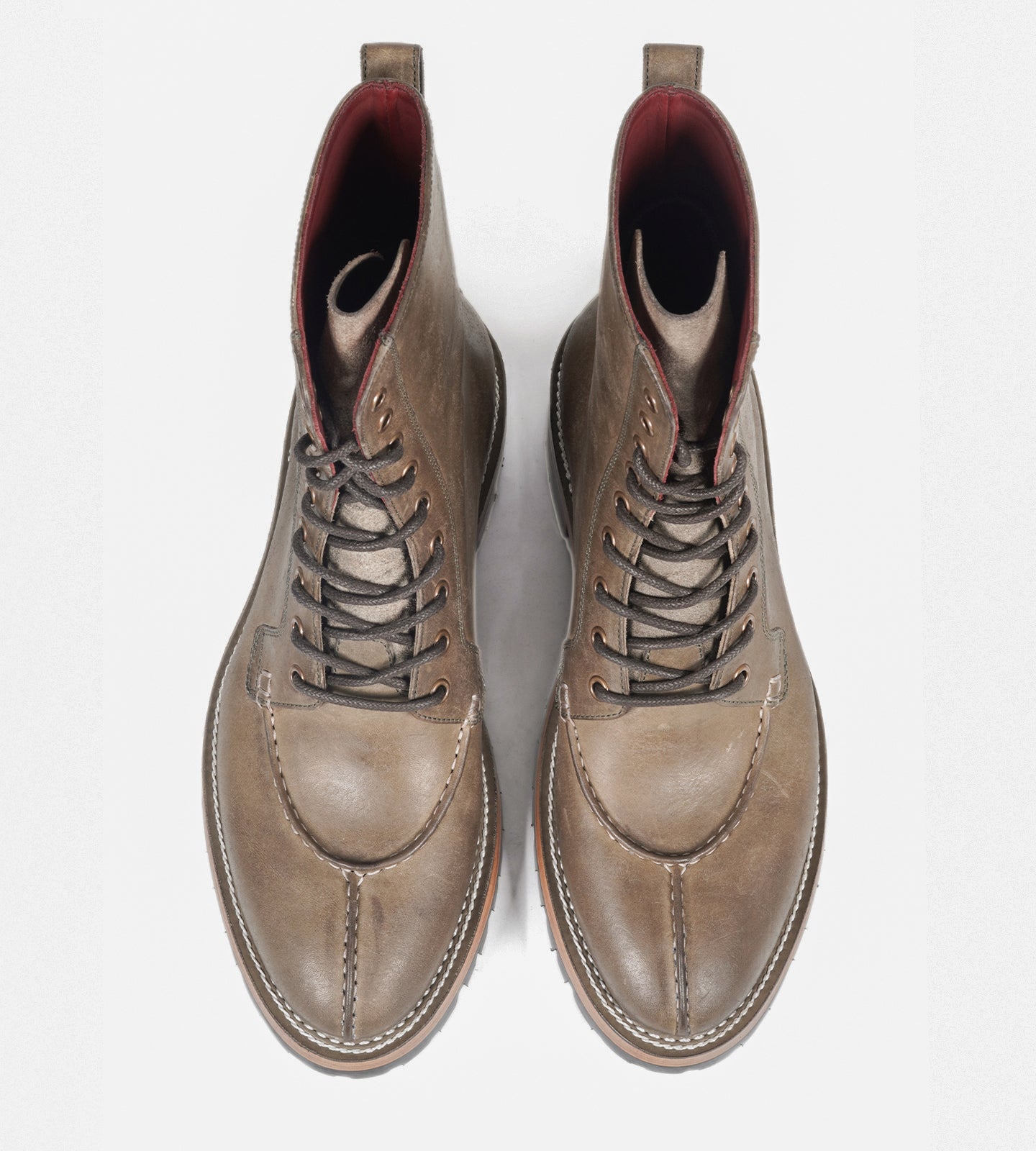 Badalassi Veg Tanned Carlo Pueblo -  Grigio Split Toe Derby Boot