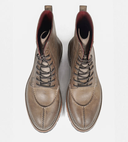 Badalassi Veg Tanned Carlo Pueblo -  Grigio Split Toe Derby Boot
