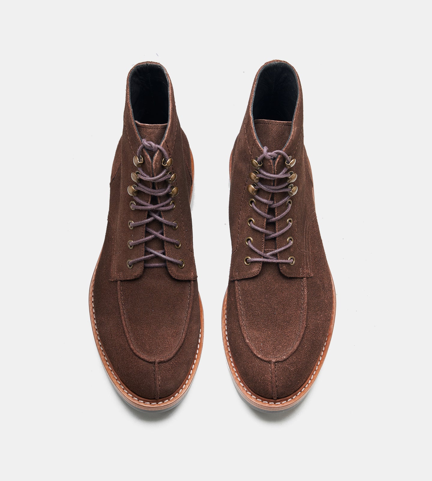 Goodyear Welted Suede Split Toe Derby Boot