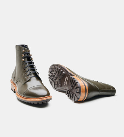 Goodyear Welted Olive Captoe Boot