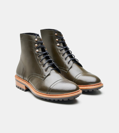 Goodyear Welted Olive Captoe Boot