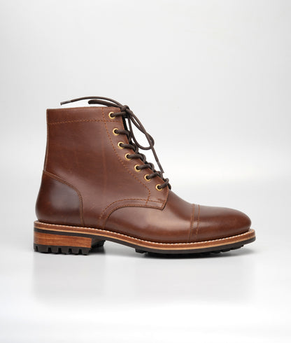 Hand-Welted Boaventura Tan Leather Captoe Boot