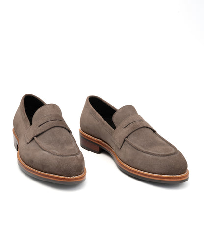 Goodyear Welted Classic Grey Suede Penny Loafer