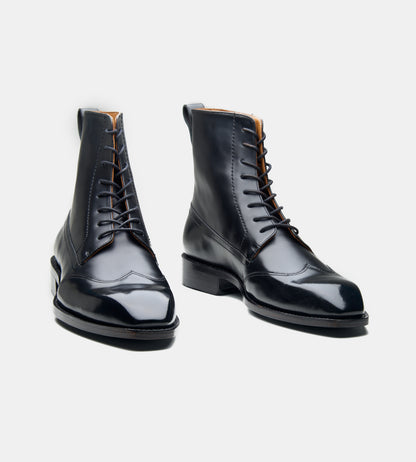 Handwelted Michigan Calf Wingtip Dress Boot