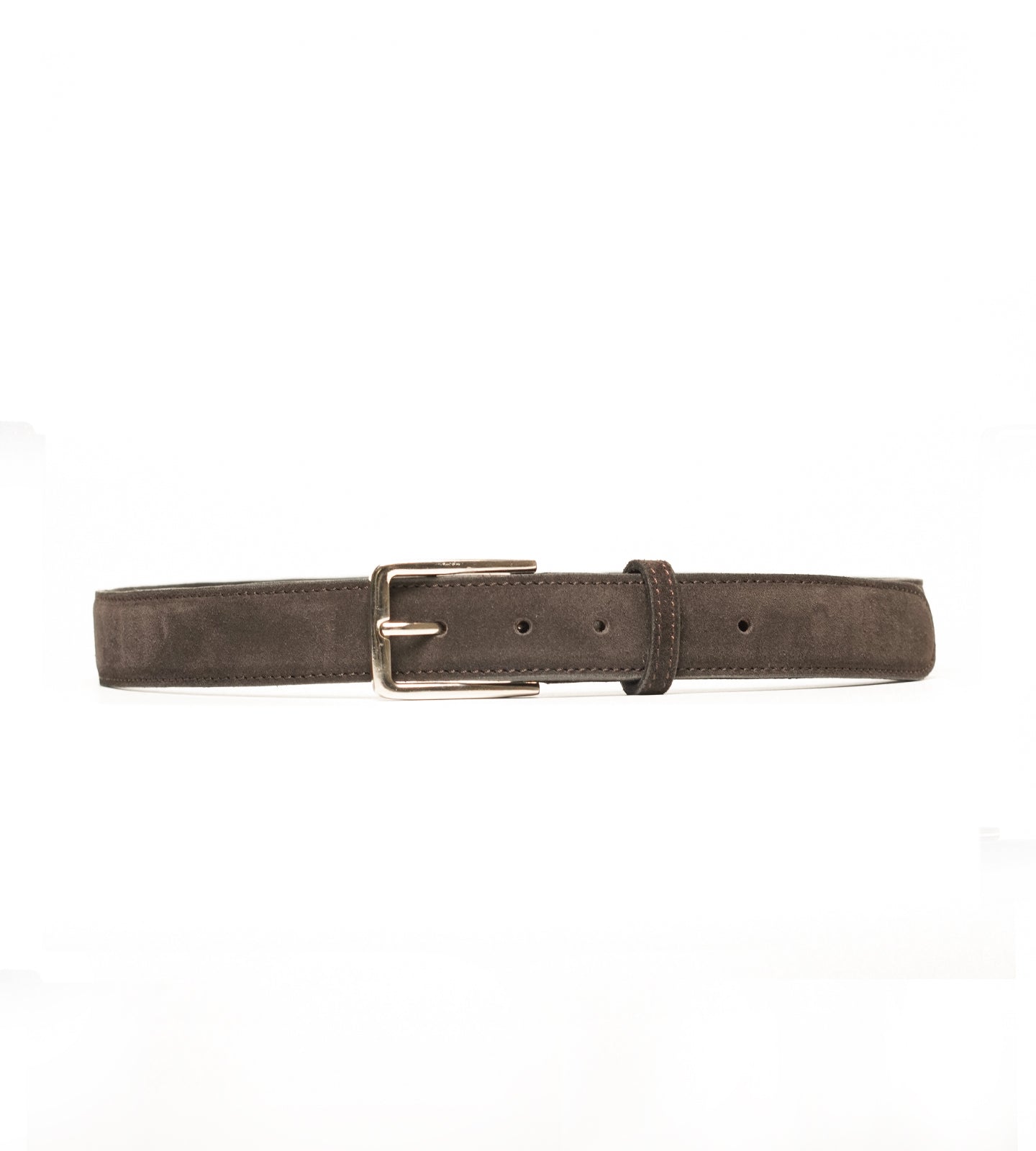 Handmade Groupo Mastrotto Brown Suede Leather Belt