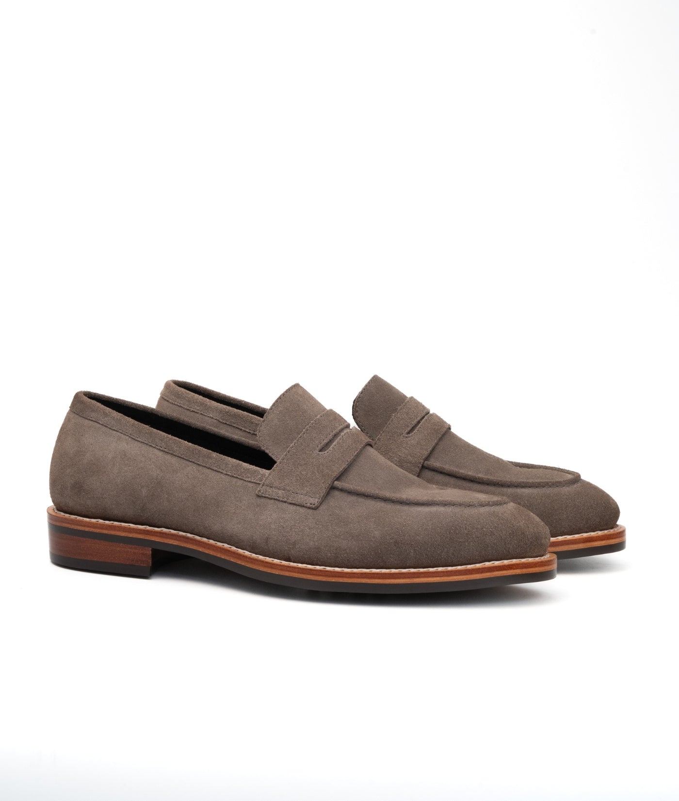 Goodyear Welted Classic Grey Suede Penny Loafer