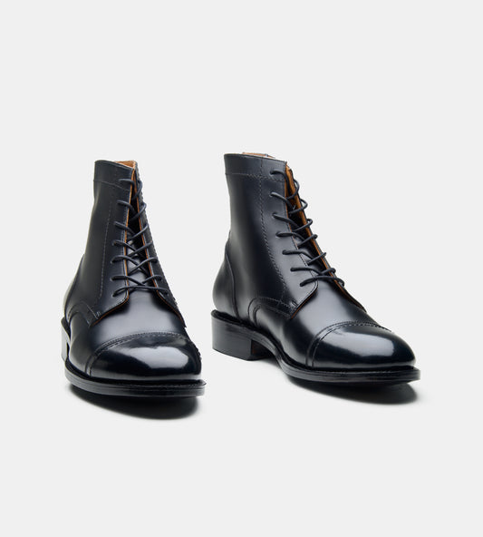 Goodyear Welted Michigan Calf Leather Captoe Boot