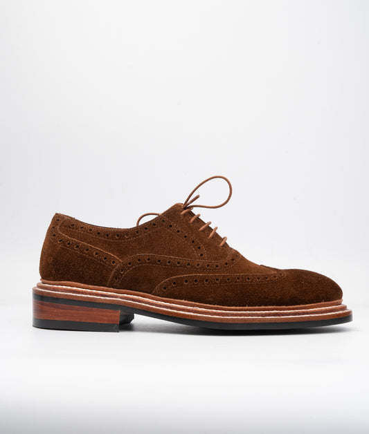 Hand-Welted C.F Stead Suede Wingtip