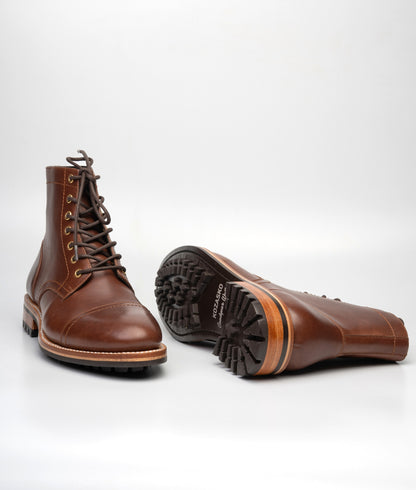 Hand-Welted Boaventura Tan Leather Captoe Boot