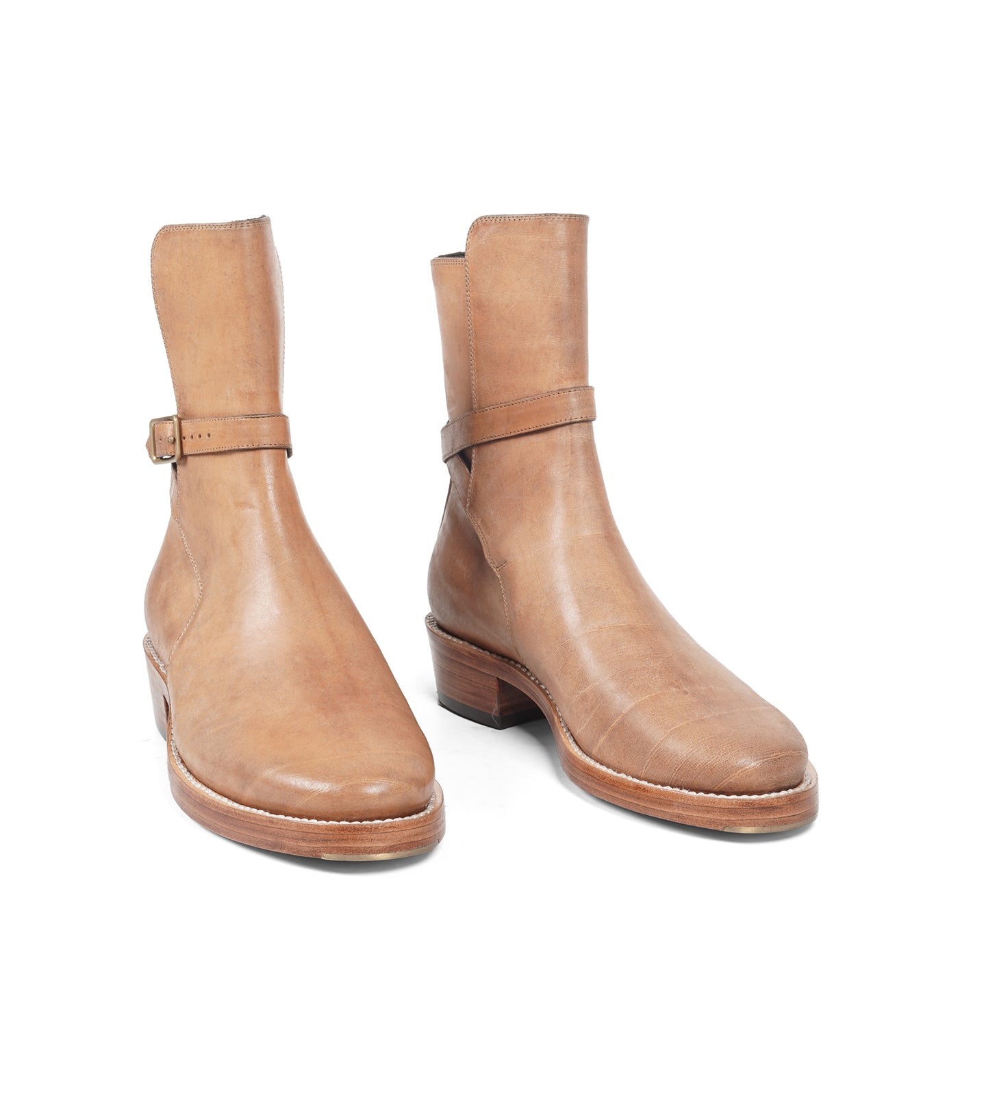 Badalassi Veg Tanned Carlo Pueblo - Bone Jodhpur Boot
